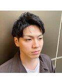 メンズアップバング