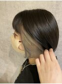 ダークグレージュ×ホワイトミルクティー*AKARI