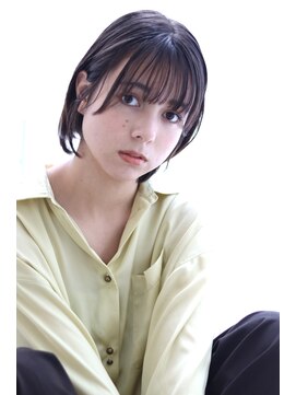 アルベロ(albero) ボブ×暗髪×伸ばしかけ×前髪×耳かけ×20代30代40代