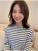 外ハネカールが可愛い!ミディアムスタイル/20代30代40代