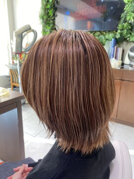 ヘアーリゾートエヌスタイル Hair Resort n-style カラー+ハイライト