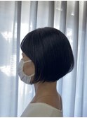 凛としたすっきりフォルムのボブヘア☆