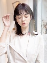 エムスラッシュ ストリートマーケット スマートサロン センター北(M.SLASH)&nbsp;流し前髪/エアストレート/グレージュアッシュ/小顔/センター北