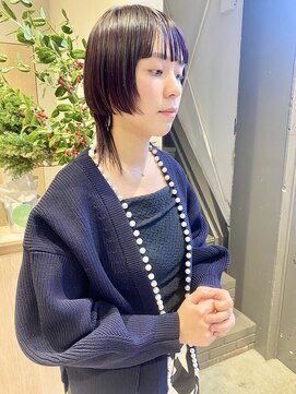 フェンヘアーアイス 中目黒(Fen.hair ici) 20代30代大人可愛いピンクパープルケアブリーチデザインカット