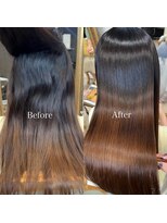 アンフィフォープルコ(AnFye for prco)&nbsp;【AnFye】リタッチ縮毛矯正のBefore&After