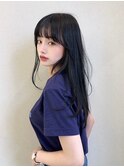 ボブヘア/レイヤーカット/ウェットヘア/オリーブベージュ/表参道