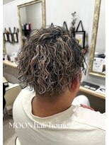 ムーンヘアホーム(MOON hair home)&nbsp;スパイラルパーマ×ハイライト