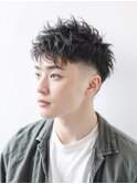 韓国マッシュ/ニュアンスパーマ/ダークアッシュ