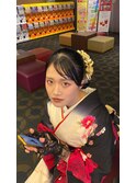成人式前撮りヘアセット