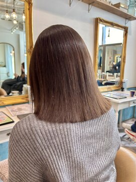 ロンドアベニール 北千住(Lond avenir) ウェーブミディアム似合わせカットメルティカラー縮毛矯正北千住