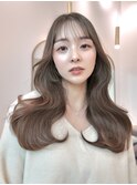 【MOE】透明感ベージュ×レイヤーカット