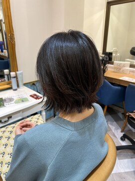 ロンドアベニール 北千住(Lond avenir) イメチェン外ハネボブ美髪ワイドバング顔周りレイヤーカット