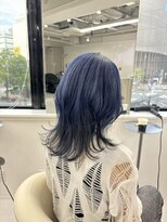 ギア(GEAR.)&nbsp;周りと差がつく☆ネイビー&ブラック ウルフヘア