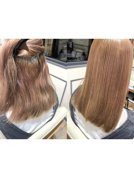 ふわっと丸いフォルムの縮毛矯正☆低ダメ-ジの酸性ストレート(美髪ストレート)も[武蔵小杉/元住吉/学割U24]