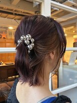 ロライマ 代官山(roraima)&nbsp;ボブウルフレイヤーチェリーピンクベージュインナーカラー