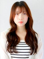 ガリカ 渋谷(Gallica)&nbsp;顔まわりレイヤー×ゆる巻き×ショコラブラウン