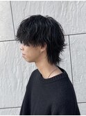 ハイライト/マッシュパーマ/ウルフ/アッシュブラック/八王子駅