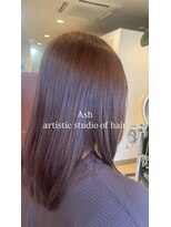 アッシュ アーティスティック スタジオ オブ ヘア(Ash artistic studio of hair)&nbsp;ミディアム×ピンクブラウン