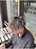ハイライト波巻きパーマ
