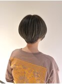 丸みショート/明るい白髪染め/大人ショート【銀座/築地/新富町】