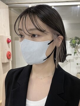 サンクマーケット 渋谷(cinq MARKET) 渋谷インナーカラータッセルボブ切りっぱなしボブケアブリーチ◆