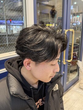 アンソル オブ リシェール(N'SOL of RICHAIR) フェザーパーマ/毛流れパーマ/メンズ/南越谷