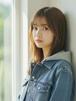 コトナ 越谷店&nbsp;ミディアム20代30代ストレートレイヤー前髪なし前髪あり越谷