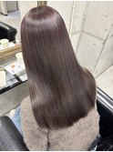 黒髪クラゲヘアーオリーブグレー小顔ココアベージュ