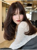 美髪ロングレイヤーレイヤーカットミディアムレイヤーワンカール