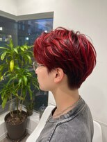 アッシュ 鴨居店(Ash) ワインレッドショート