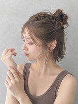 リア トーキョー(Lia TOKYO)&nbsp;【工藤武士】顔まわり後れ毛が可愛いハーフアップアレンジヘアー