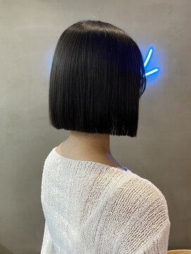 ロンドアジュール 横浜(Lond azur) くびれレイヤー/オリーブベージュ/顔周り/シースルー/横浜