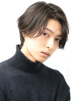 ブリーチ 矢巾店(BLEACHi)&nbsp;【BLEACHi】韓国スーツ短髪ツーブロック束感モテる黒髪ダウン