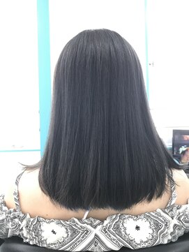 マーメイドヘアー(mermaid hair) ブリーチ無し☆アディクシーカラーでブルーブラック