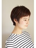 ブラウニーカラー×アンニュイ大人ミディフレンチボブ/大崎