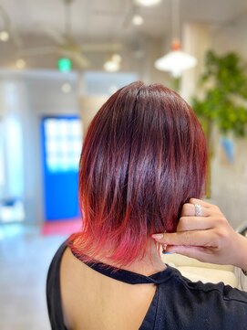 シェルティ フィエル(Shelltie Fiel) ベリーショート☆蛍光レッドで裾カラー★★★