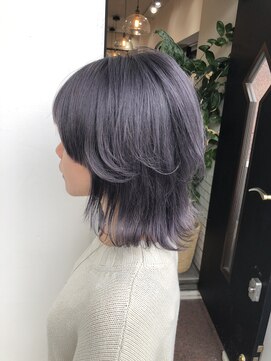 サロンドミルク 溝の口店(salon de MiLK) ケアブリーチで作るラベンダーグレー