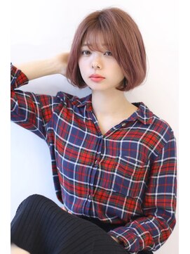 オーロ(ORO) 20代30代40代50代ピンクベージュボブ