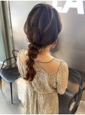 編みおろしヘアセット