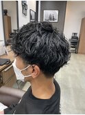 ショートマッシュ/ツイストスパイラルパーマ/メンズパーマ