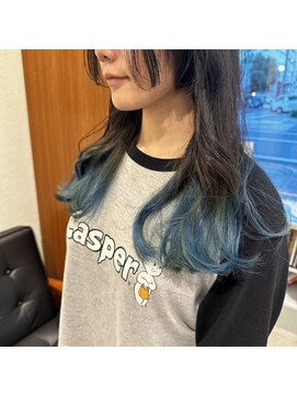 アルマヘアー(Alma hair by murasaki) ◎ブルーのアクセントカラー◎