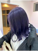 ダブルカラーラベンダーベージュカラーケアブリーチハイトーン