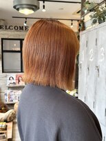 ヘアーデザイン ジュモク(Hair Design Jumoku) ボブ×オレンジカラー