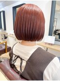【堀惠】ボブオレンジミニボブ切りっぱなし20代30代40代