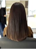 髪質改善トリートメントミルクティーベージュカラーくびれヘア
