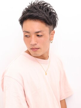 ルックグッドストア(LOOK GOOD STORE) 束感ショートマッシュパーマウルフ波巻きハイライト341