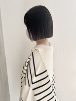 ヨーク(YOKE)&nbsp;YOKE 切りっぱなしボブぱつっとボブ髪質改善アッシュグレージュ