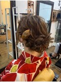 和装ルーズシニヨン＊