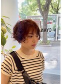 ショート×くせ毛風パーマ×ゆるめパーマ