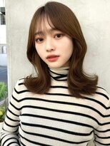 ミラリー トウキョウ(Mirareee Tokyo)&nbsp;20代30代40代◎前髪パーマグレーベージュレイヤーロング黒髪